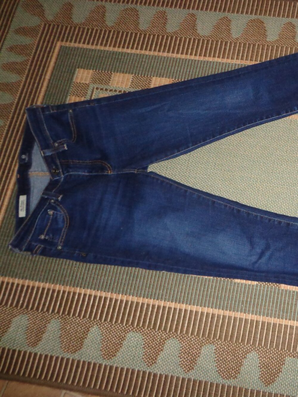 NWOT AG ADRIANO GOLDSCHMIED the Prima Mid-Rise CIGARETTE Jeans 26R Dk Denim - Picture 2 of 11